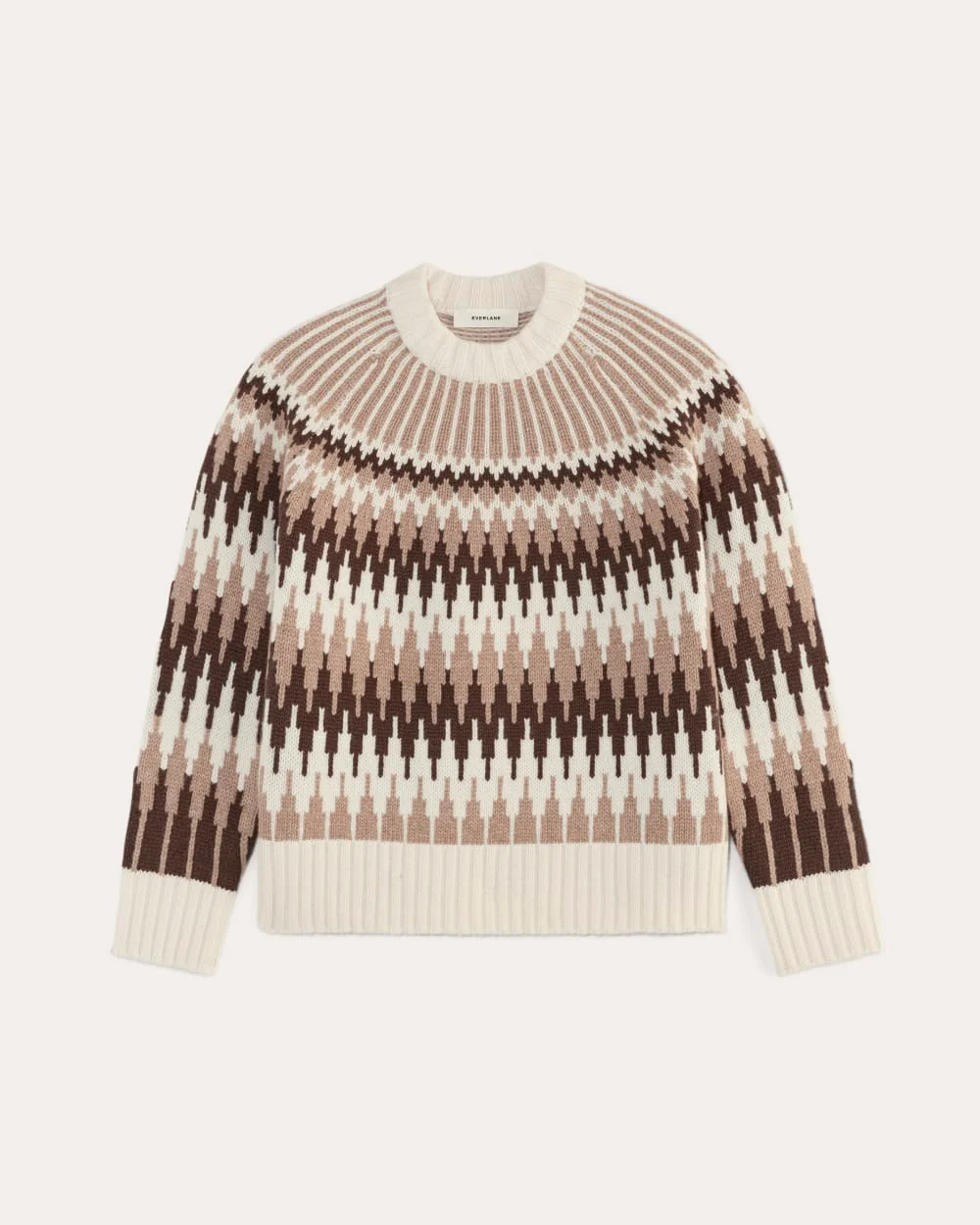 The Fair Isle Crew | Bone / Brown Fair Isle - Image 2