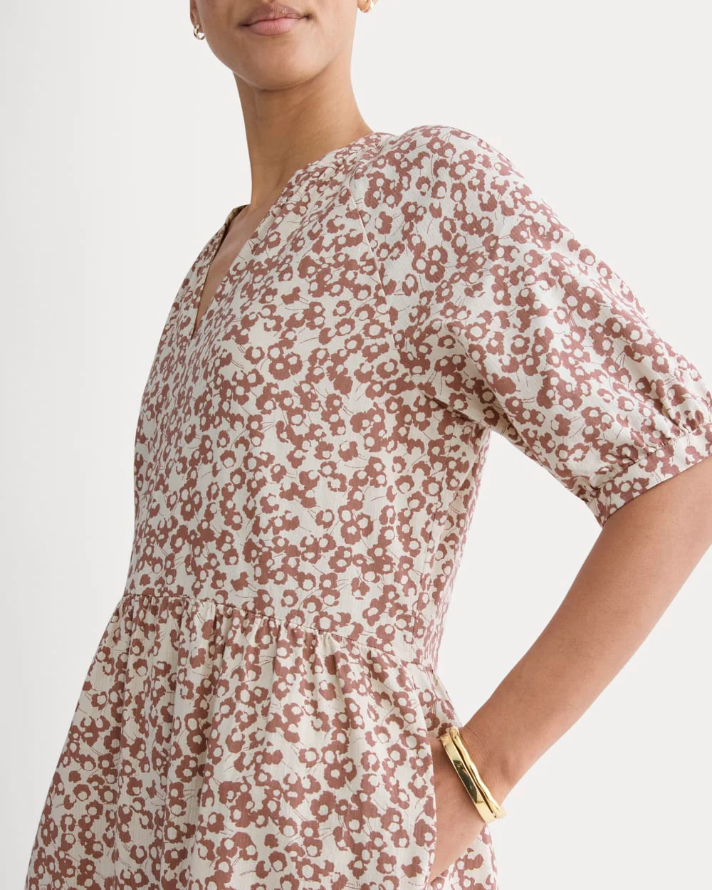 The Farmers Market Dress | Natural / Rose Dusk Floral - Image 3