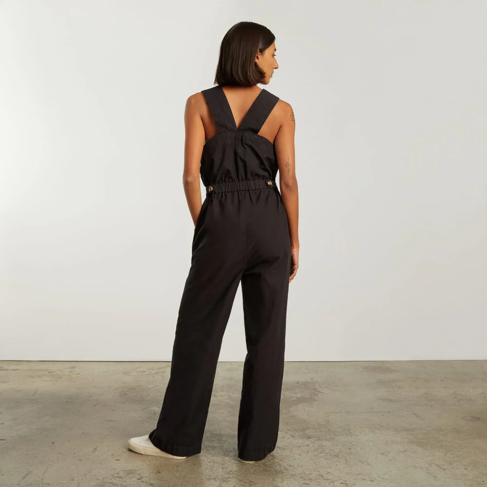 The Fatigue Apron Jumpsuit | Black - Image 3