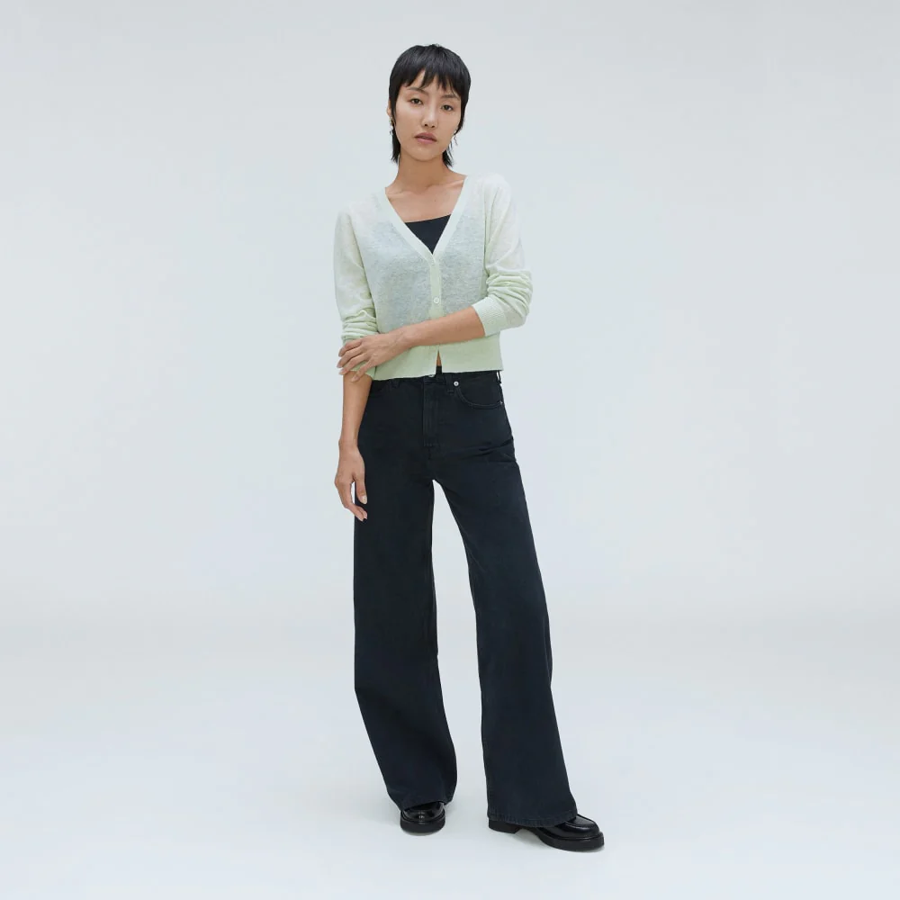 The Featherweight Alpaca Cardigan | Seafoam Green - Image 6