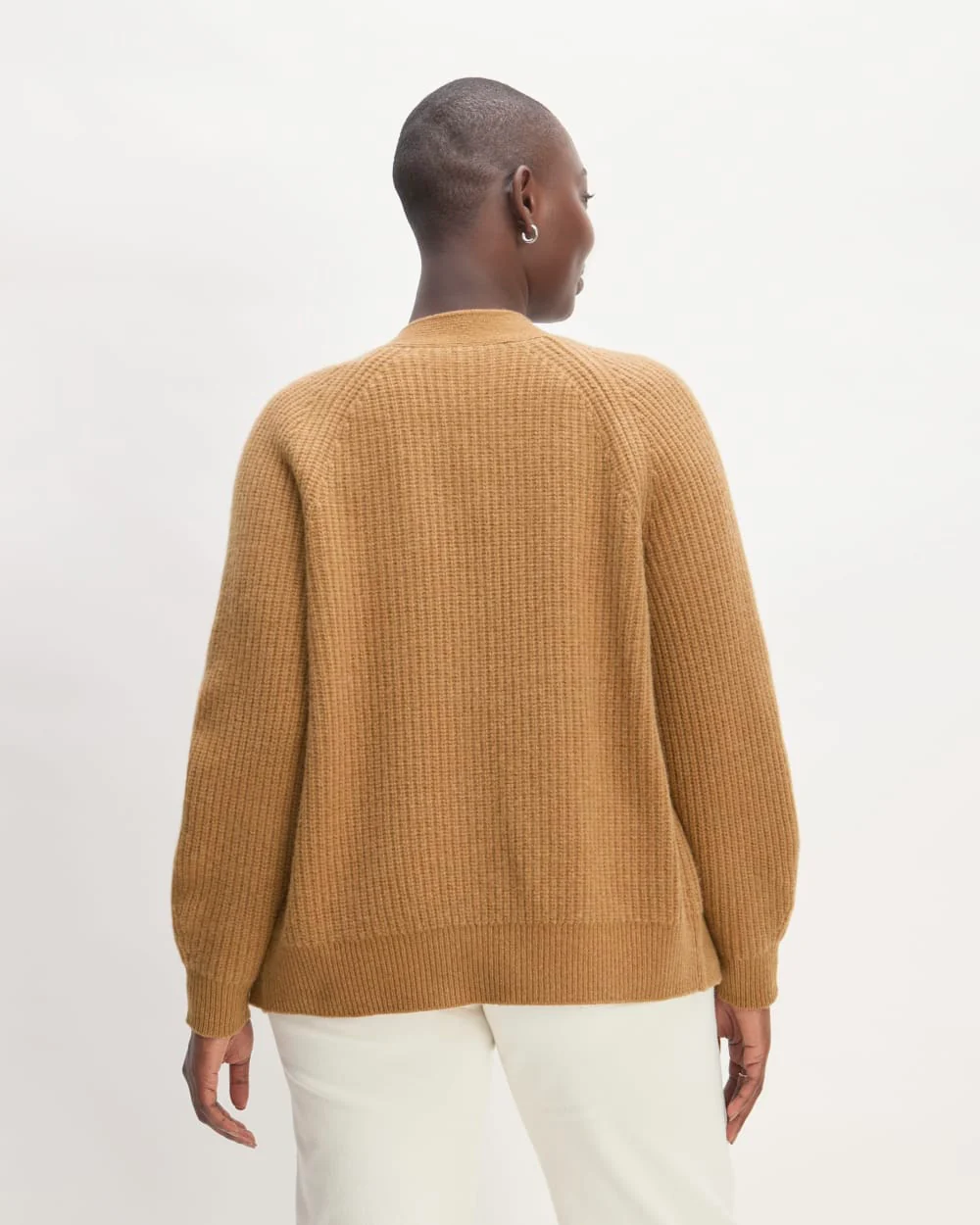 The Felted Merino Cardigan | Deep Camel - Image 6