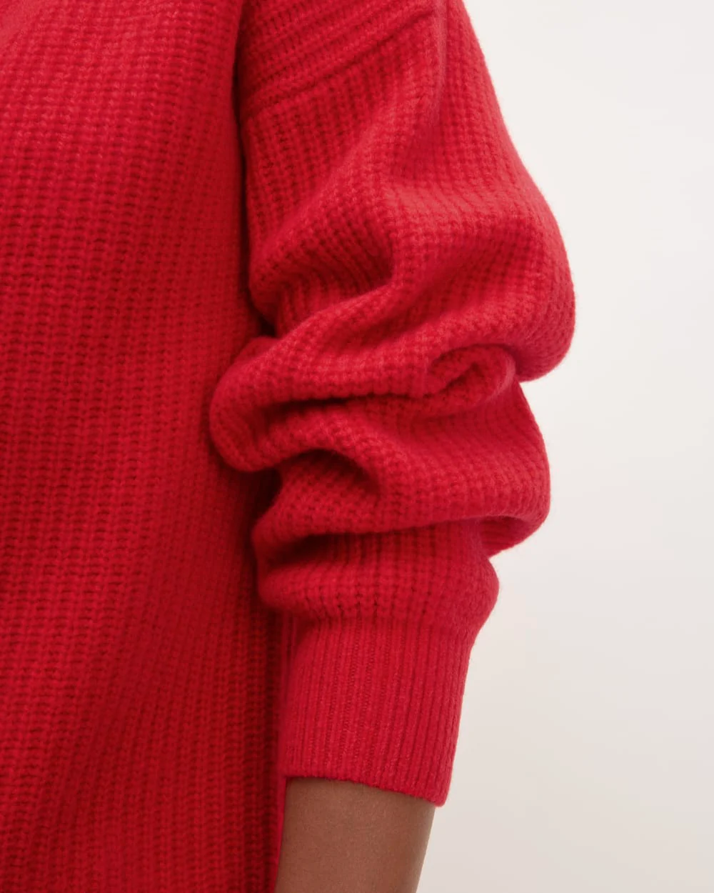 The Half-Zip Sweater in Luxe Merino | Classic Red - Image 5
