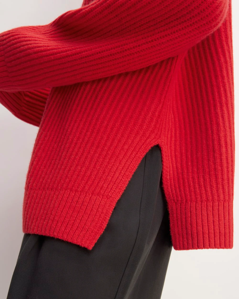 The Oversized Crew in Luxe Merino | Classic Red - Image 5