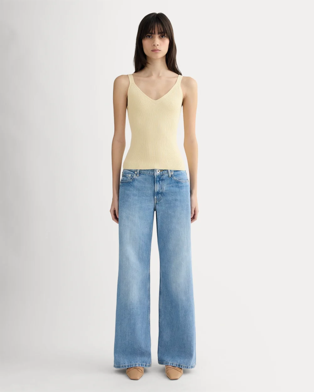 The Fine Knit Cami | Banana Crepe - Image 3