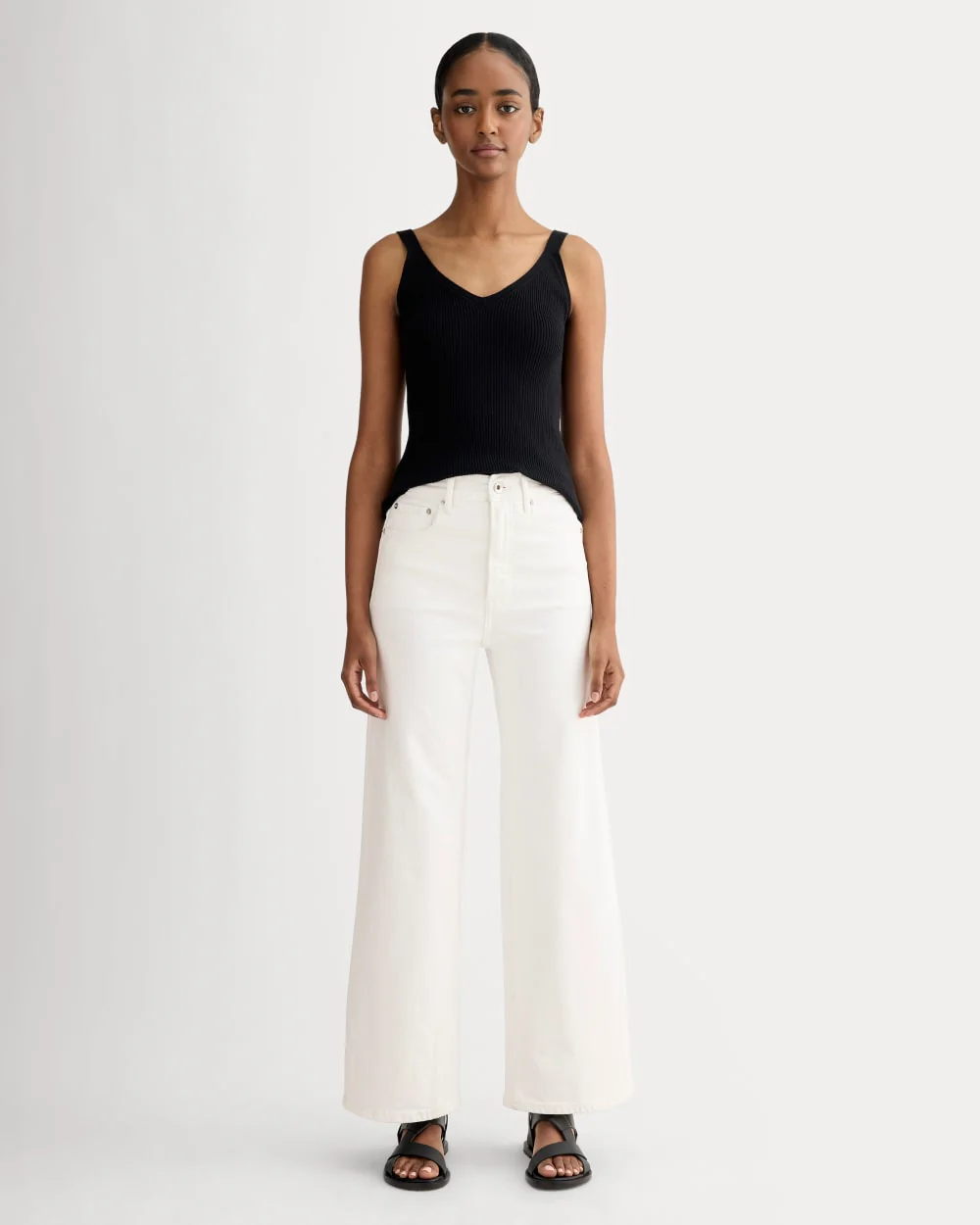 The Fine Knit Cami | Black - Image 3