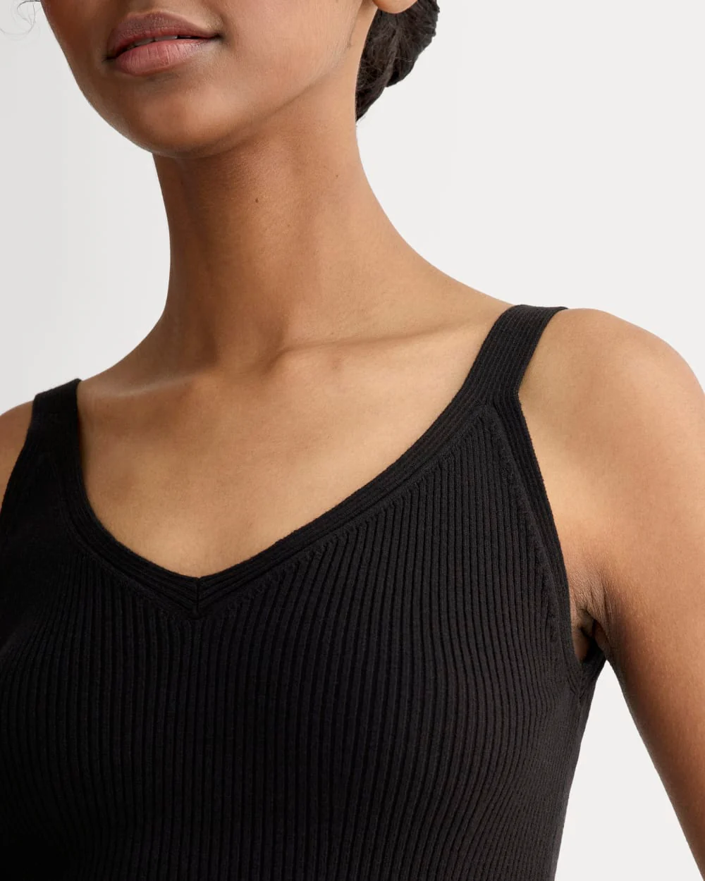 The Fine Knit Cami | Black - Image 4