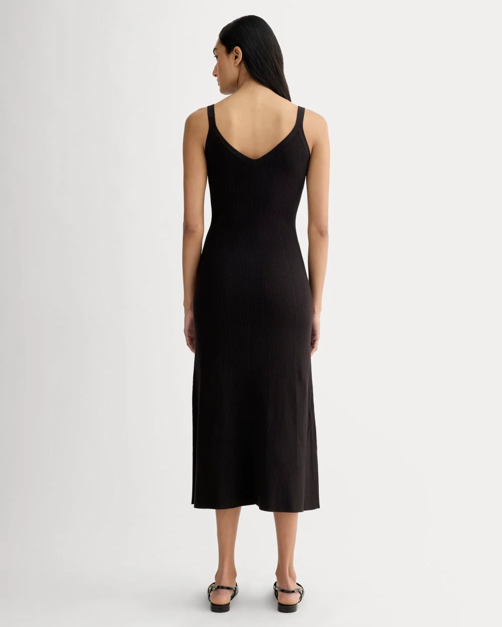 The Fine Knit Cami Dress | Black - Image 5