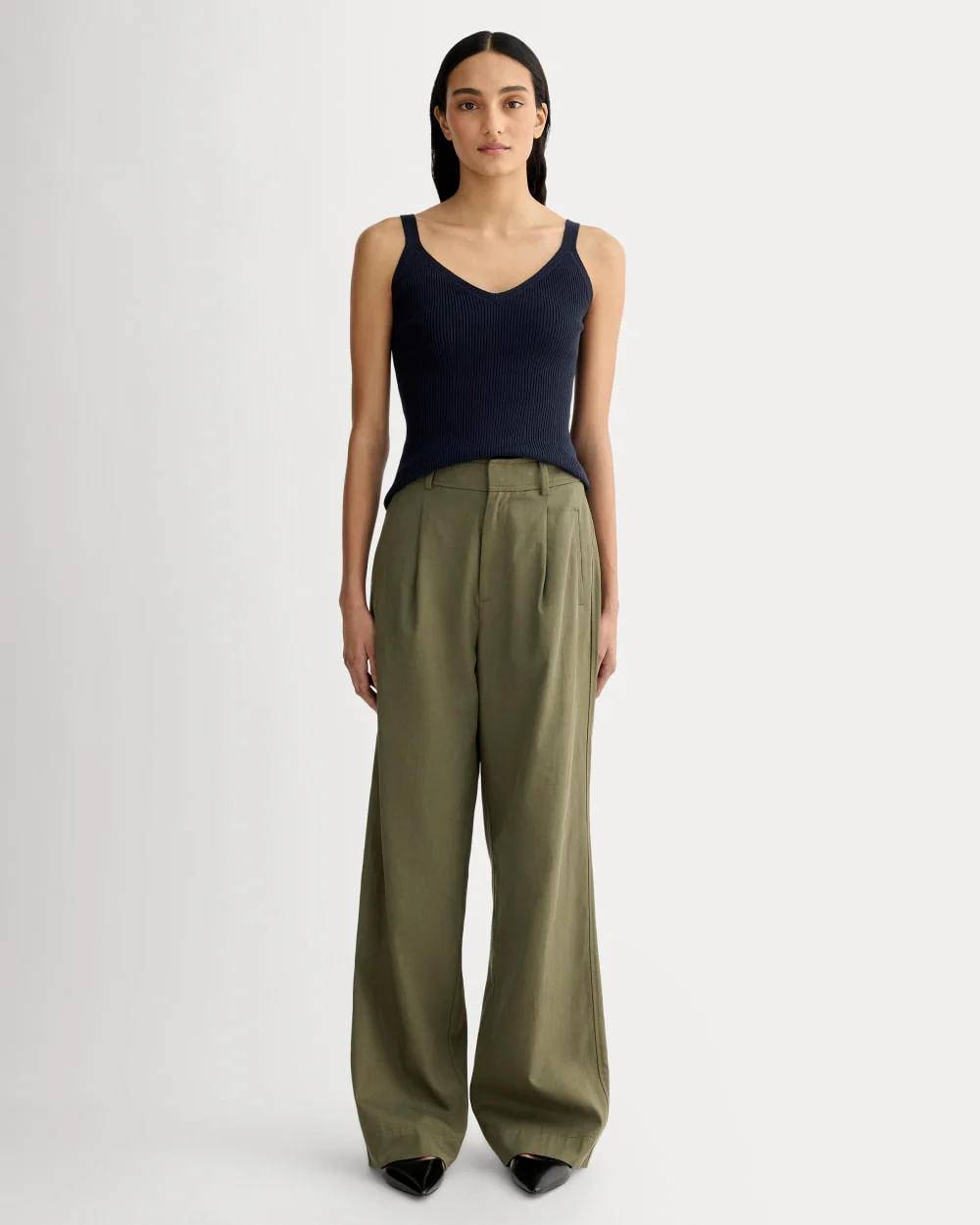 The Fine Knit Cami | Navy - Image 3