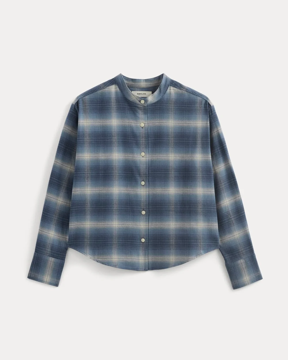 Flannel Shirt | Blue Ombre Plaid - Image 2