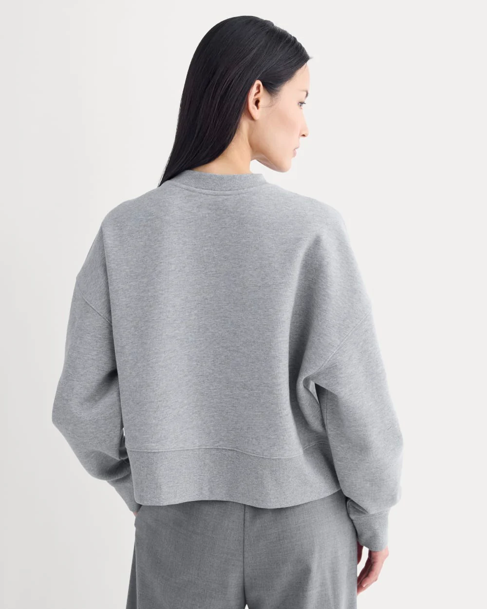 Luxe Fleece Sweatshirt | Vintage Heather Grey - Image 5