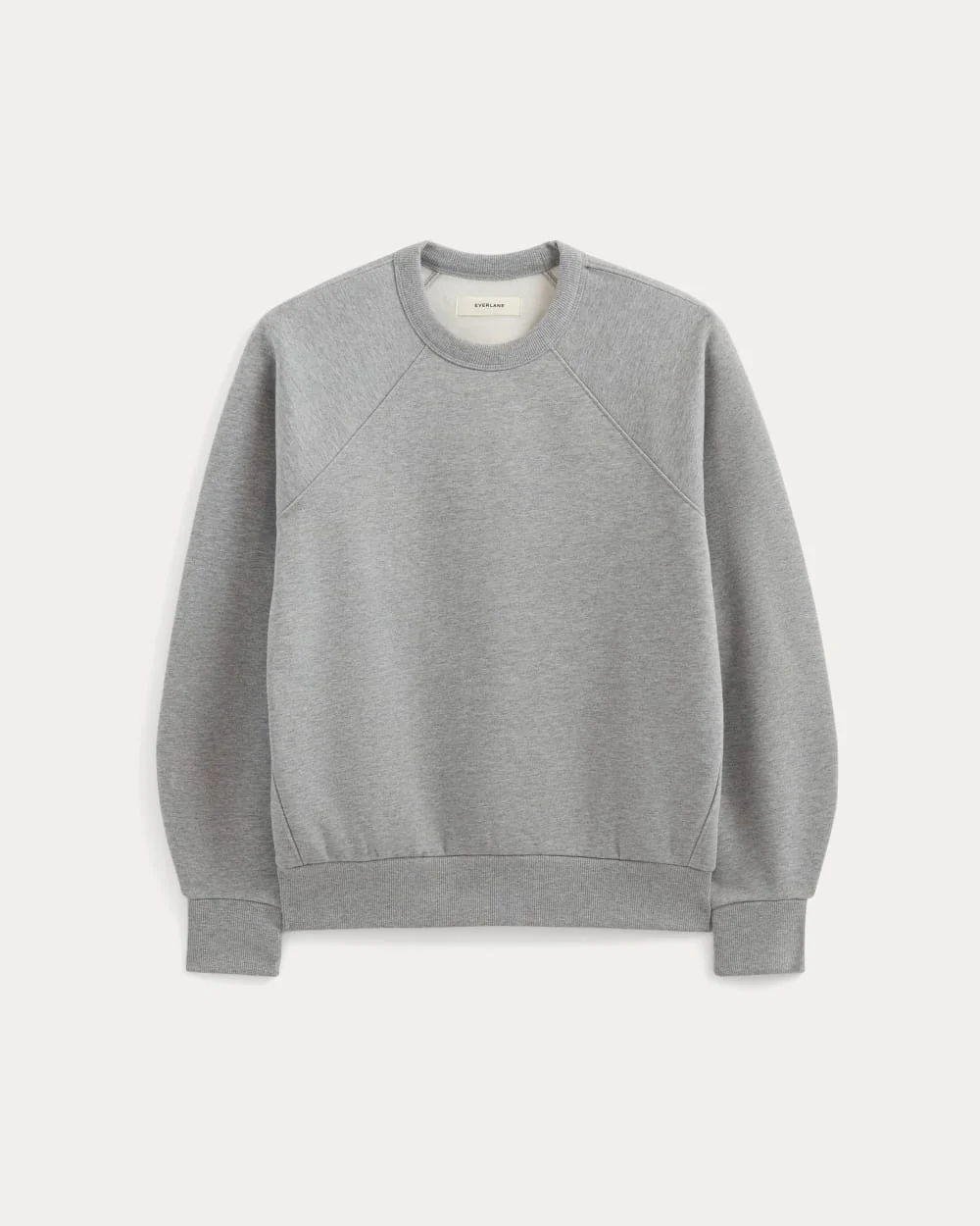 Luxe Fleece Raglan Crewneck | Vintage Heather Grey - Image 2