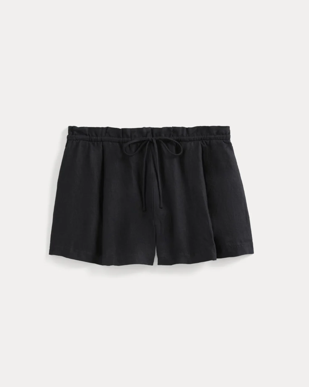 Flowy Short in Linen | Black - Image 2