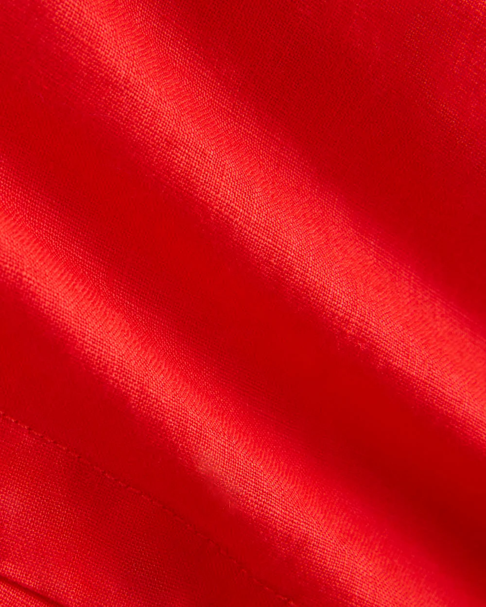 Flowy Short in Linen | Fiery Red - Image 5
