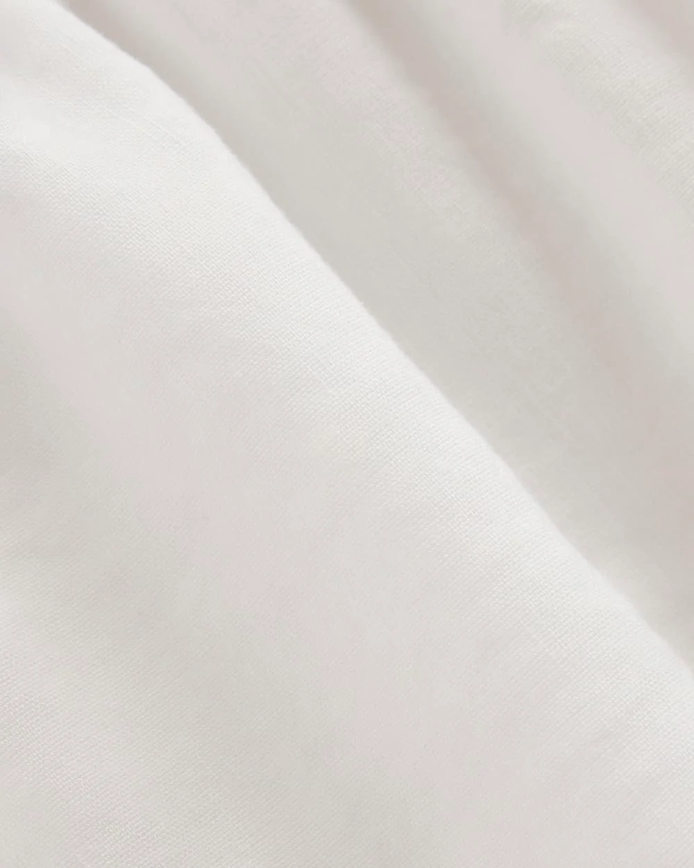 The Flutter-Sleeve Top in Stretch Linen | White - Image 6