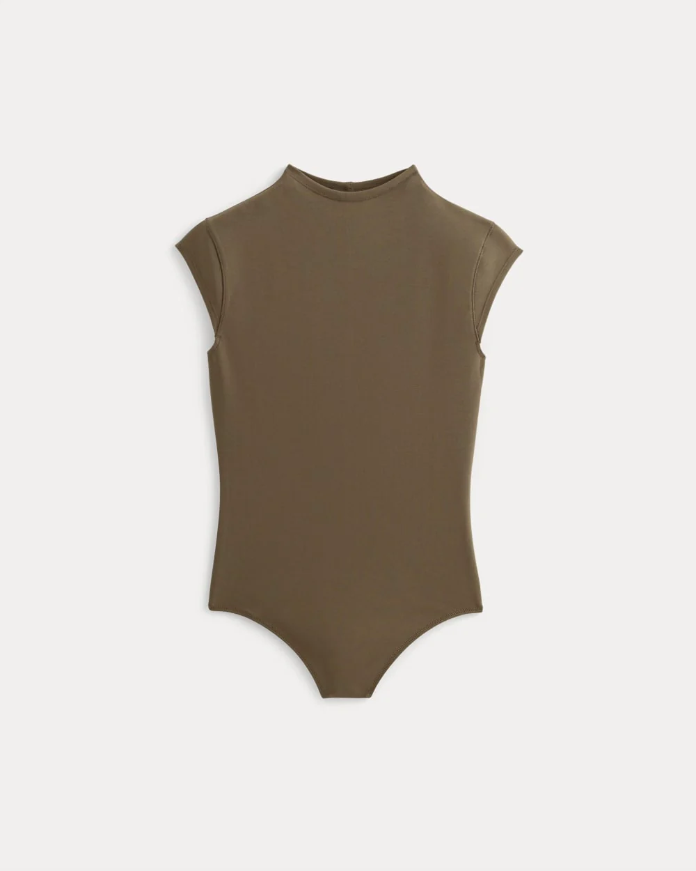 The Form Funnel-Neck Bodysuit | Deep Taupe - Image 2