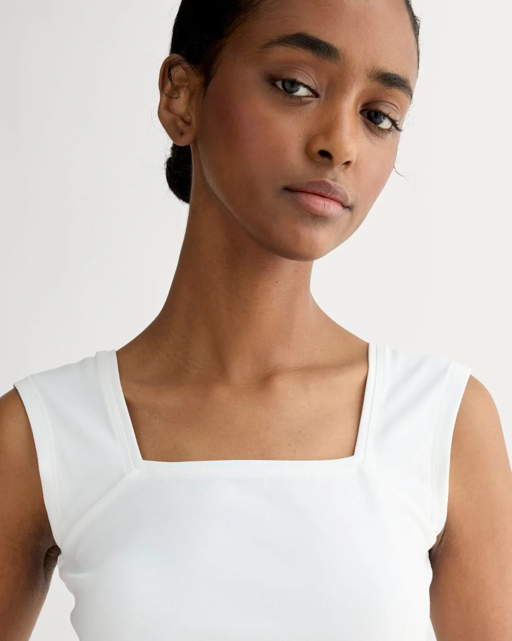 The Form Square-Neck Tank | White - Image 4