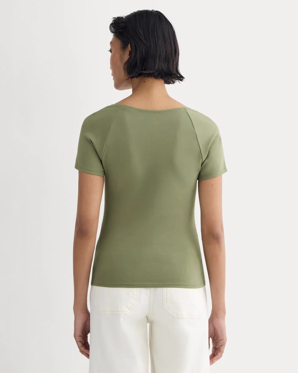 The Form Square-Neck Top | Lichen Green - Image 4