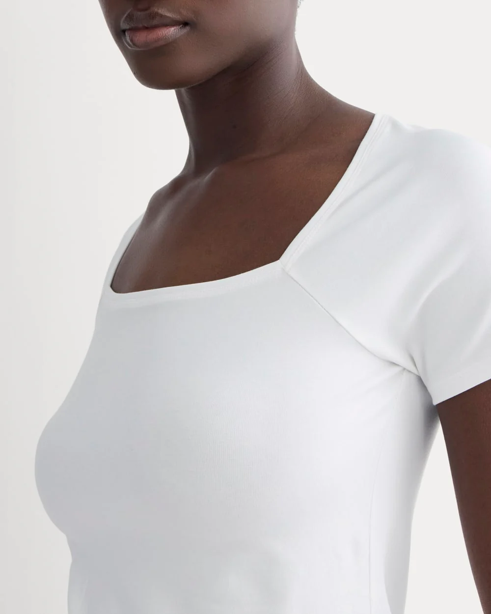The Form Square-Neck Top | White - Image 3