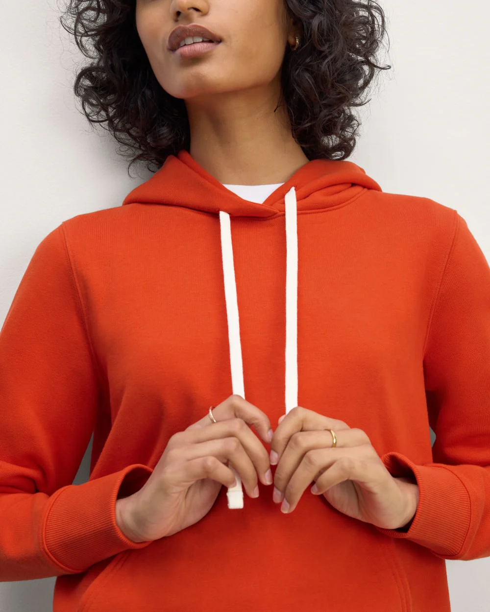 The Off-Duty Terry Hoodie | Poppy Red - Image 4