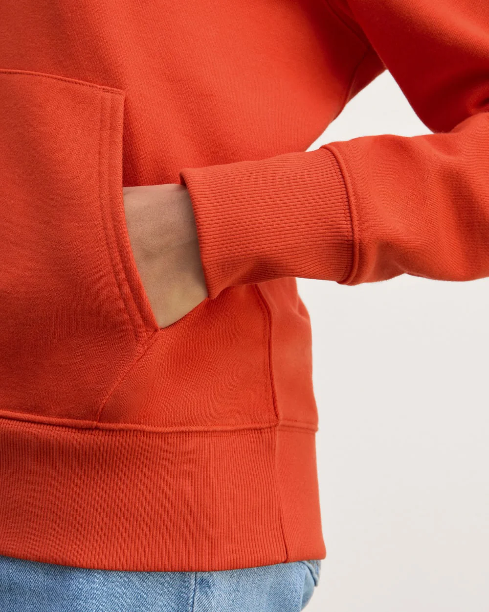 The Off-Duty Terry Hoodie | Poppy Red - Image 5