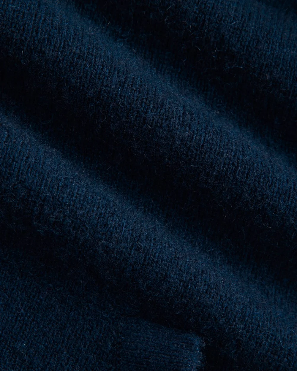 Full-Zip Hoodie in Wool Cashmere | Navy - Image 6