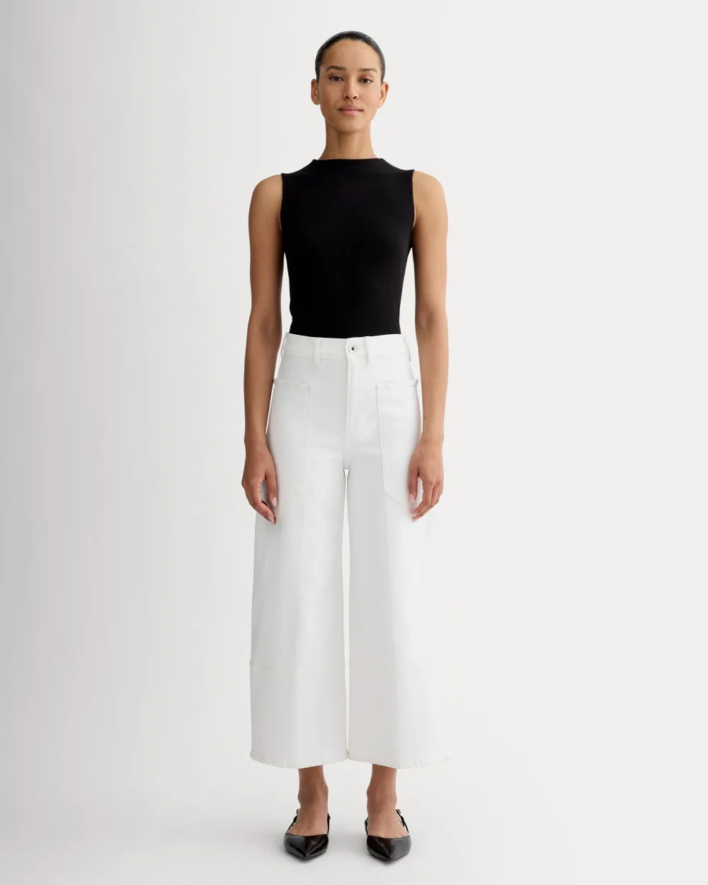 The Way-High® Gardener Cropped Jean | Ecru