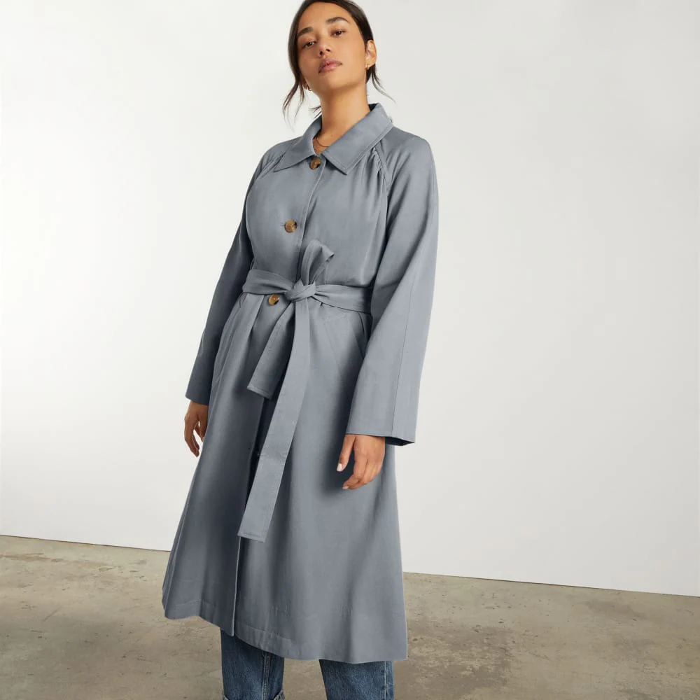 The Gathered Drape Trench | Smoke - Image 3