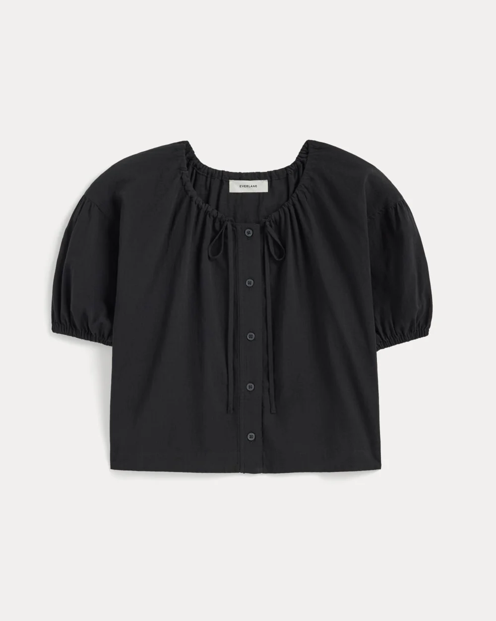The Gauze Button-Up | Black - Image 2