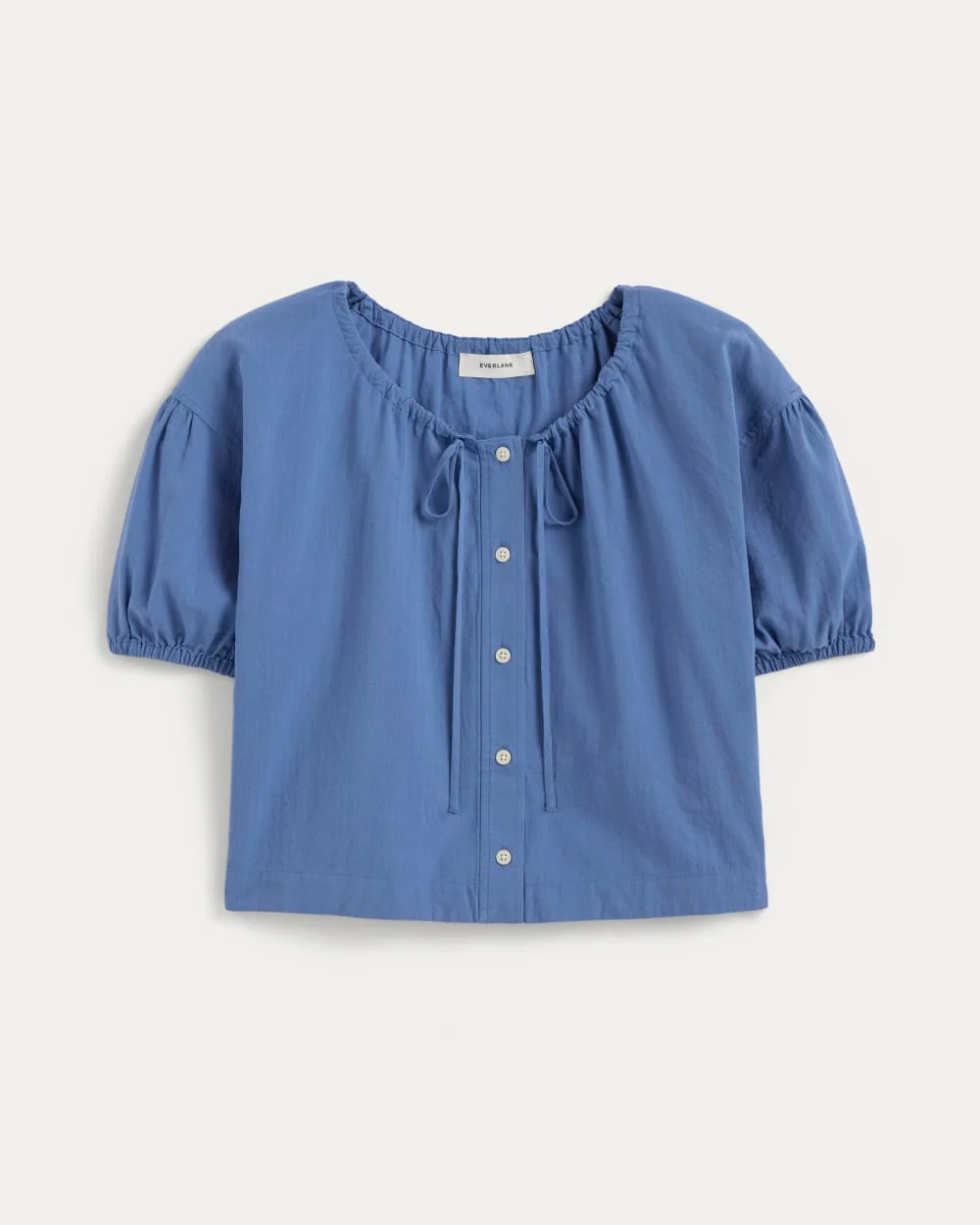 The Gauze Button-Up | Soft Cobalt - Image 2