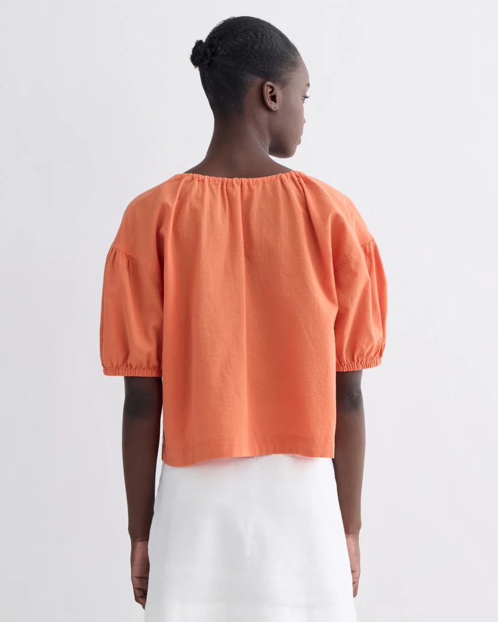 The Gauze Button-Up | Soft Orange - Image 5