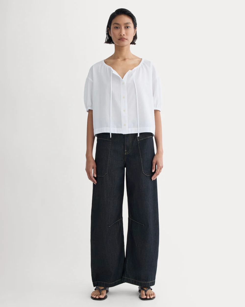 The Gauze Button-Up | White - Image 3