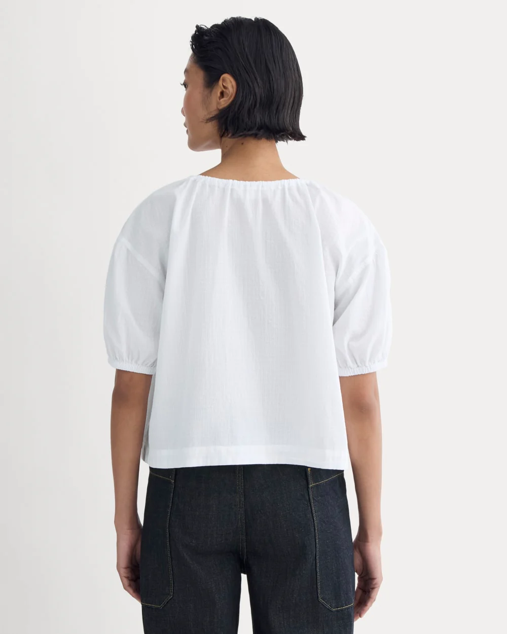 The Gauze Button-Up | White - Image 5
