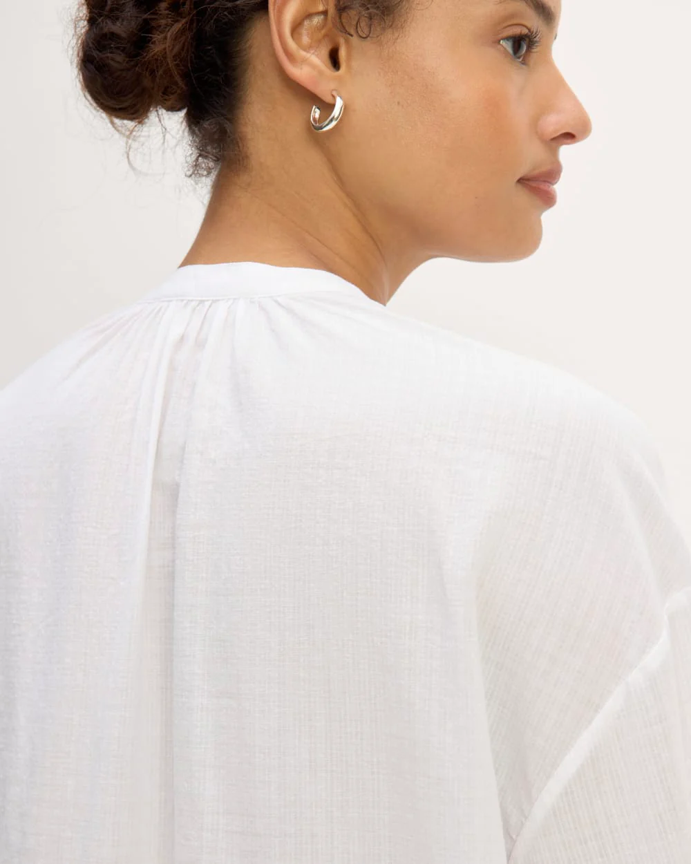 The Gauze Caftan Dress | White - Image 4