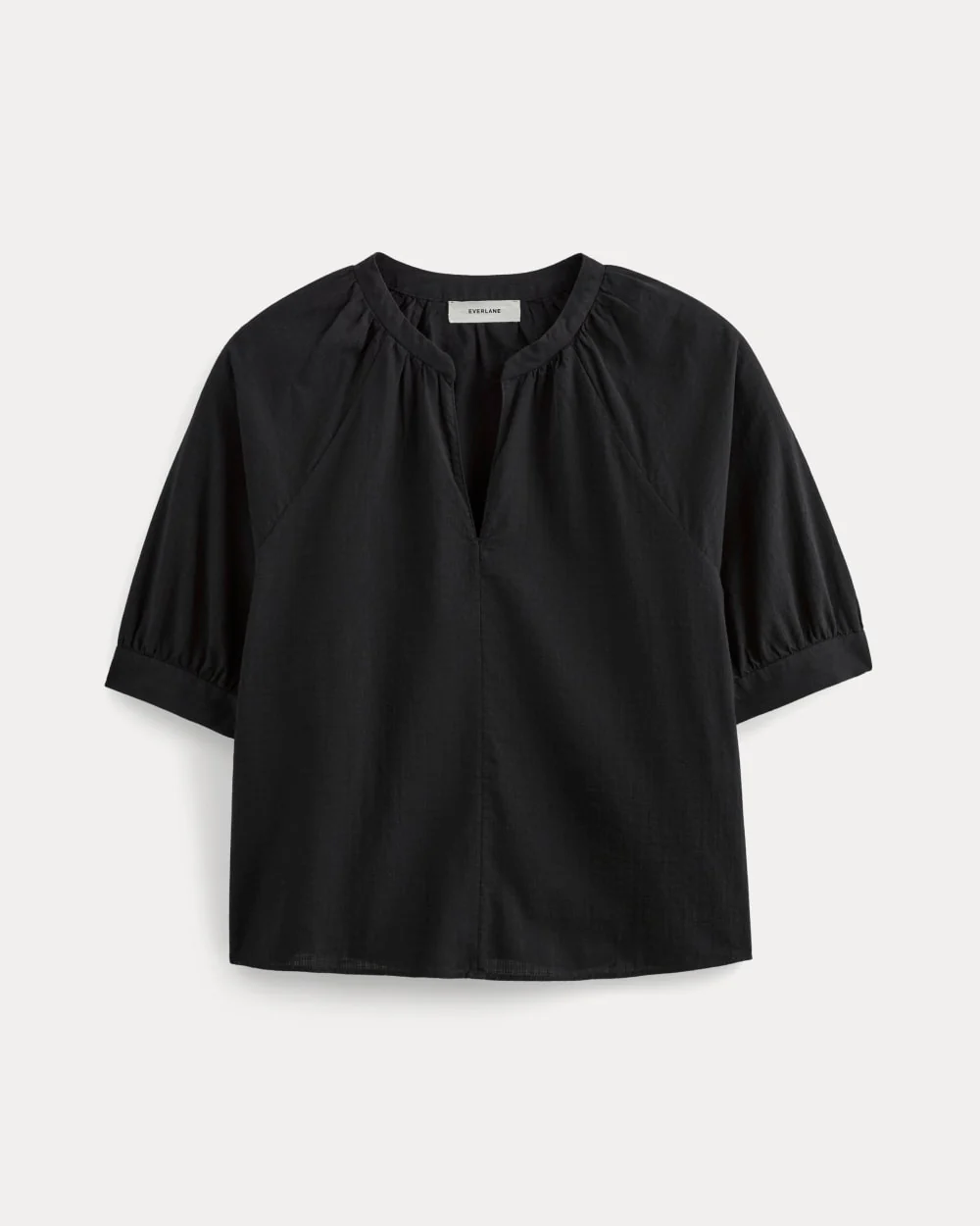The Gauze Gathered Top | Black - Image 2