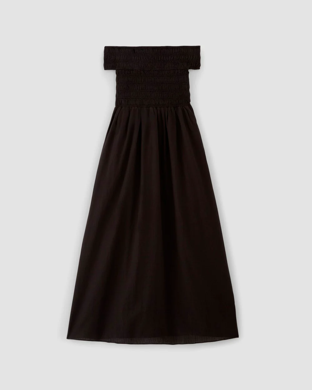 The Gauze Off-the-Shoulder Dress | Black - Image 2