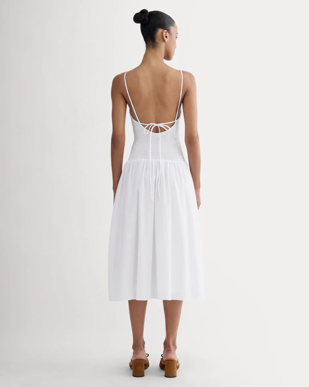 The Gauze Open-Back Dress | White - Image 4