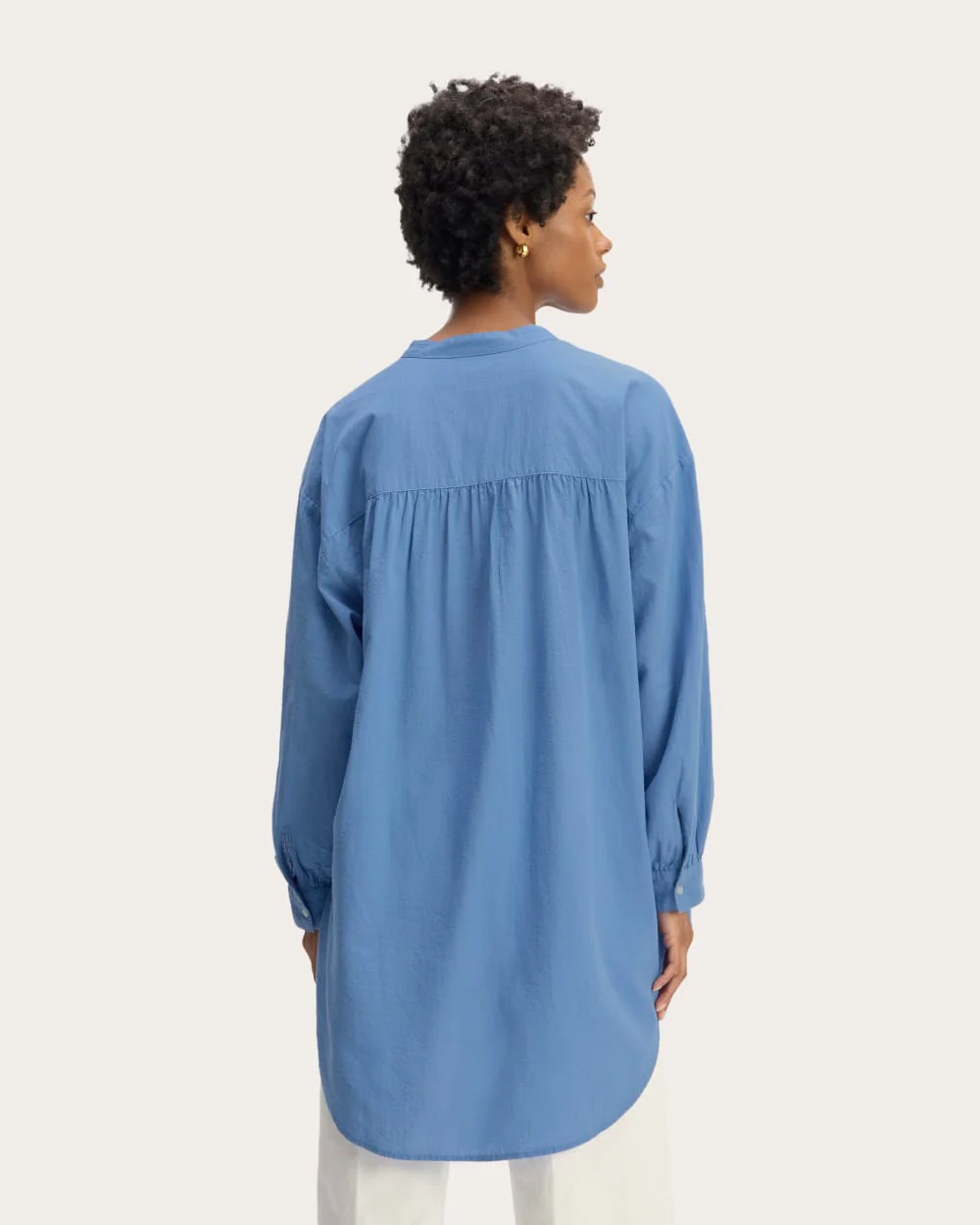 The Gauze Oversized Shirt | Blue Opal - Image 6