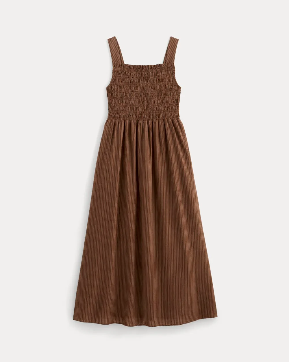 The Gauze Smock Dress | Carob Brown / Black - Image 2