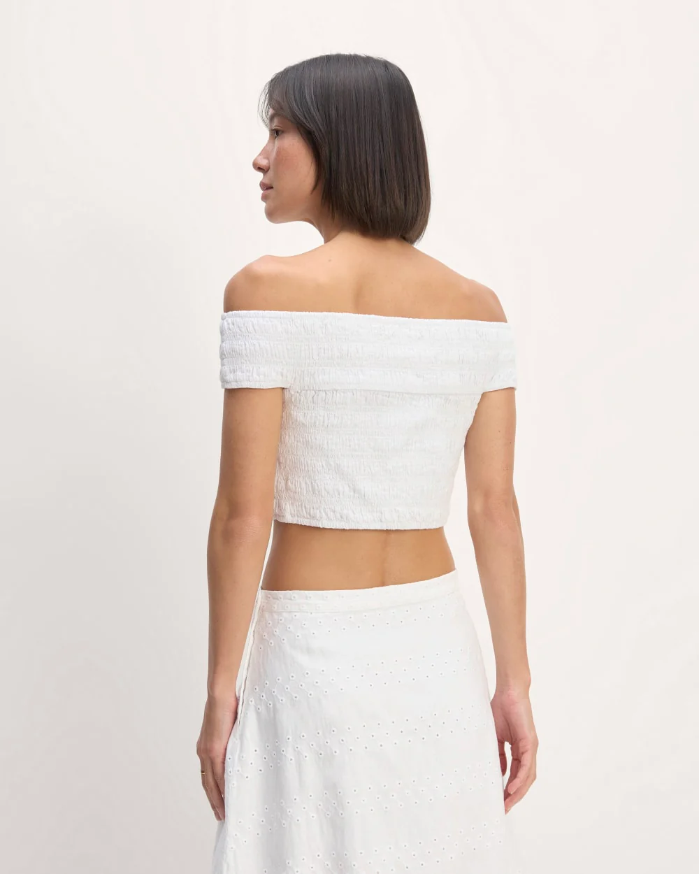 The Gauze Smock Top | White - Image 6