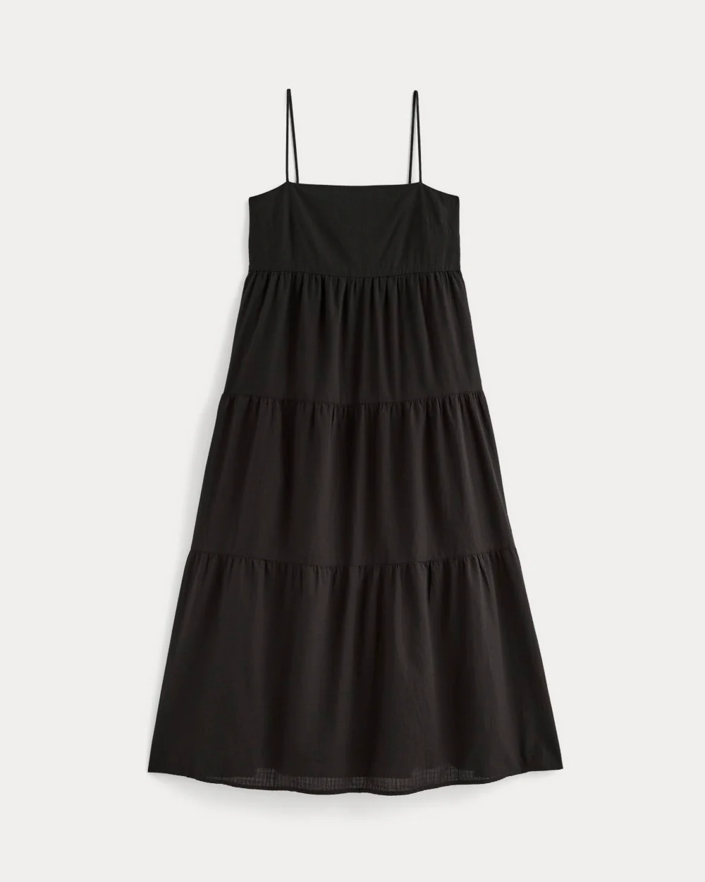 The Gauze Tiered Dress | Black - Image 2