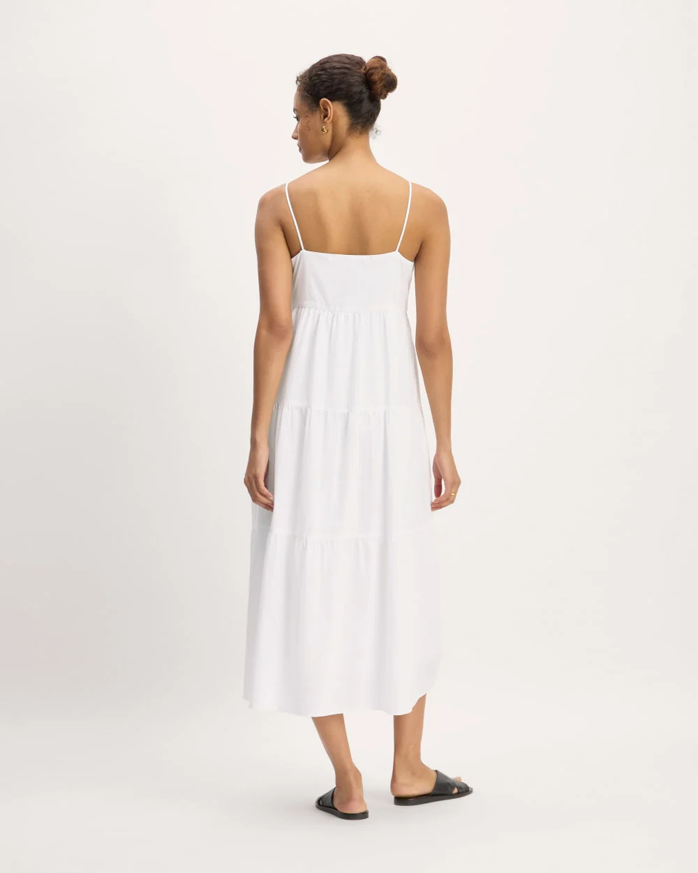 The Gauze Tiered Dress | White - Image 6