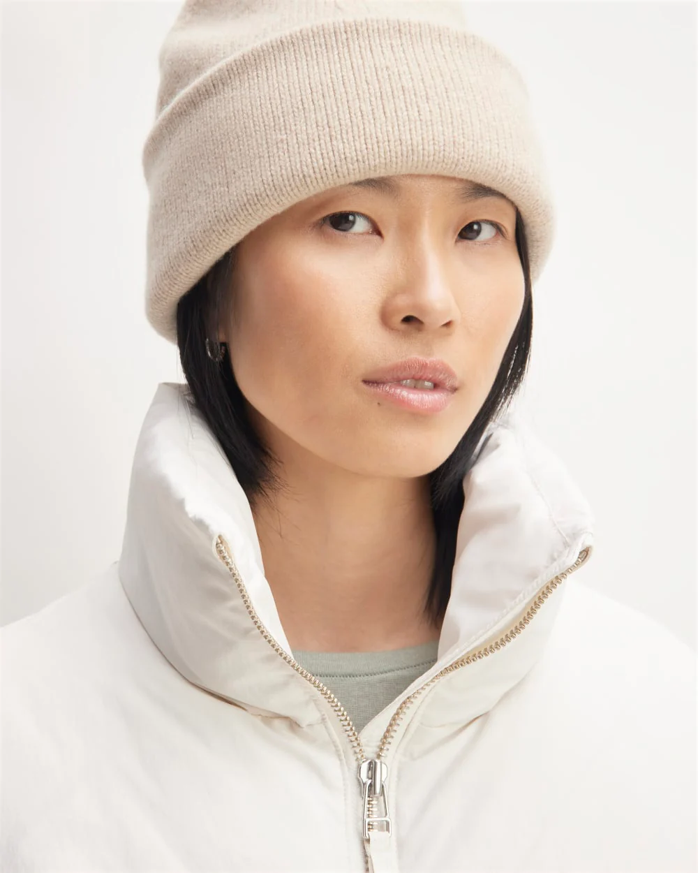 The Good Merino Wool Beanie  | Heather Oat - Image 3