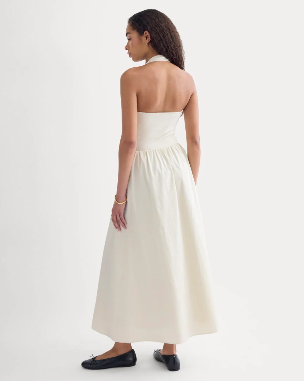 Halter Dress in Ultrasoft Cotton | Birch - Image 5
