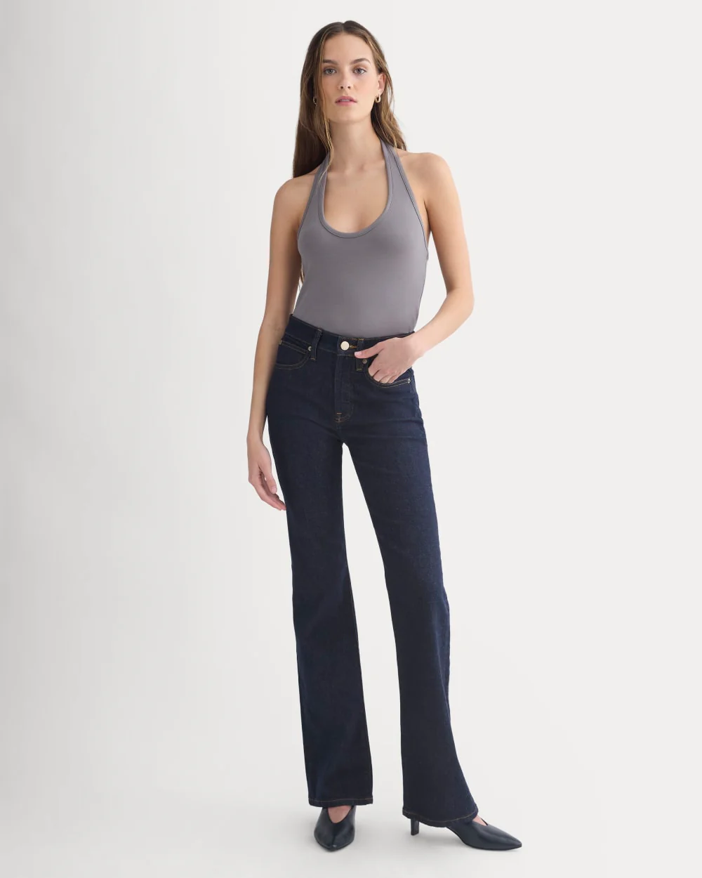 Halter Tank | Charcoal Grey - Image 3