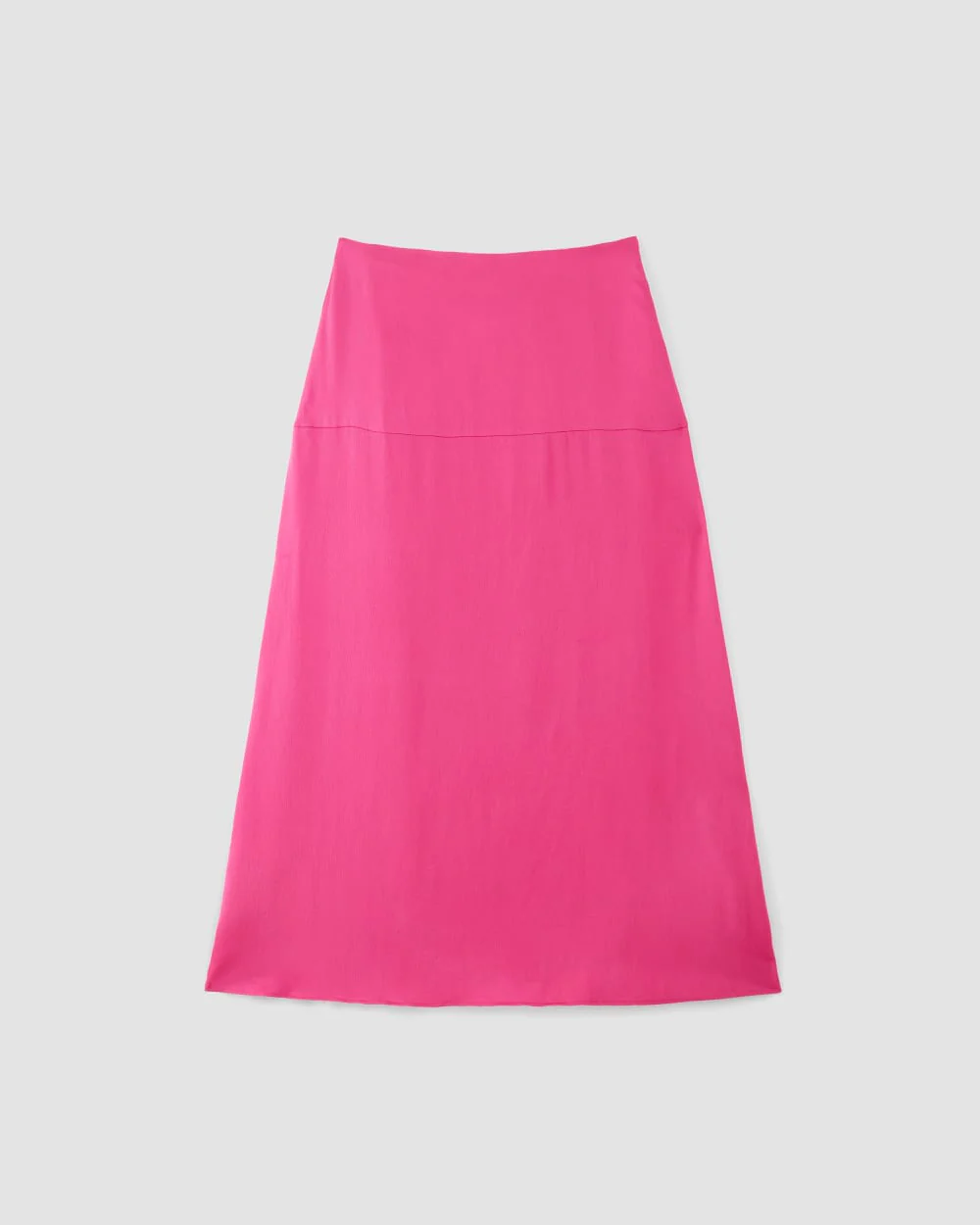 The Hammered Satin Slip Skirt | Fuchsia Pink - Image 2