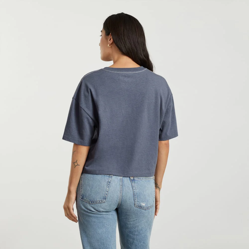 The Vintage Henley Hemp Tee | Atlantic - Image 6