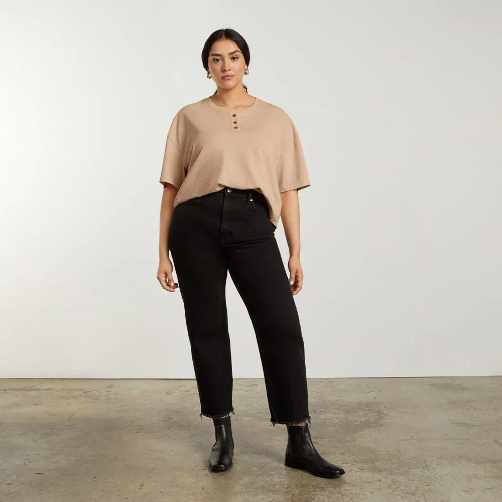 The Vintage Henley Hemp Tee | Hazelnut - Image 5