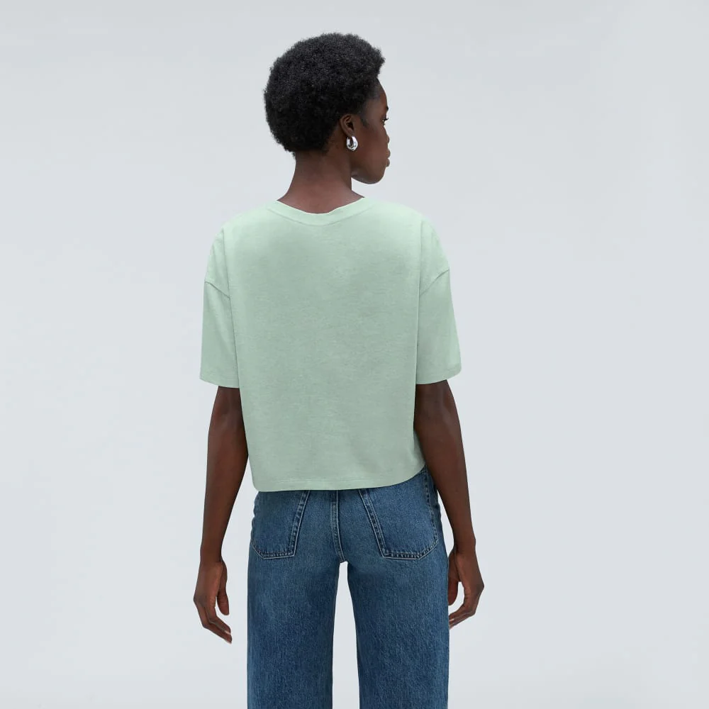 The Vintage Henley Hemp Tee | White Sage - Image 3