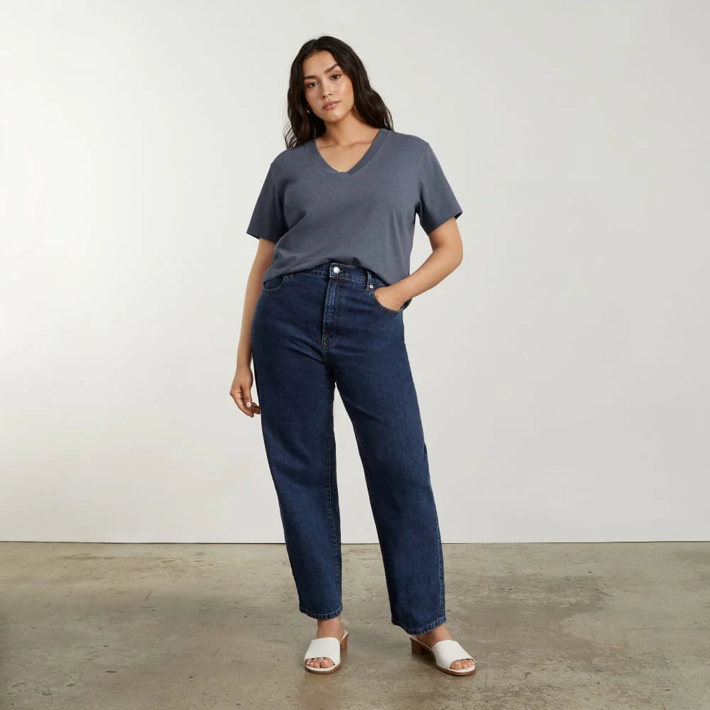 The Vintage V-Neck Hemp Tee | Atlantic - Image 4