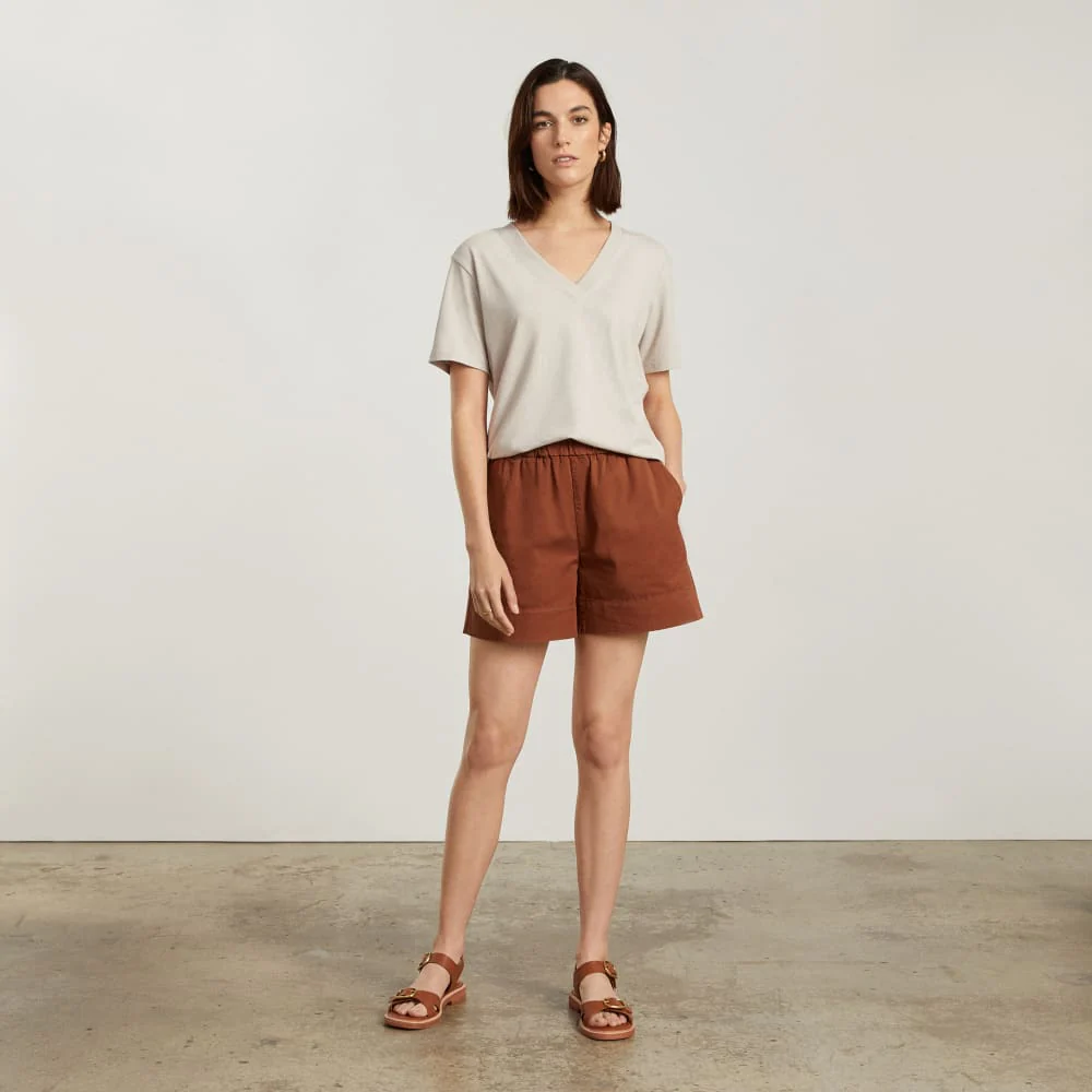 The Vintage V-Neck Hemp Tee | Moonlit Cloud - Image 4